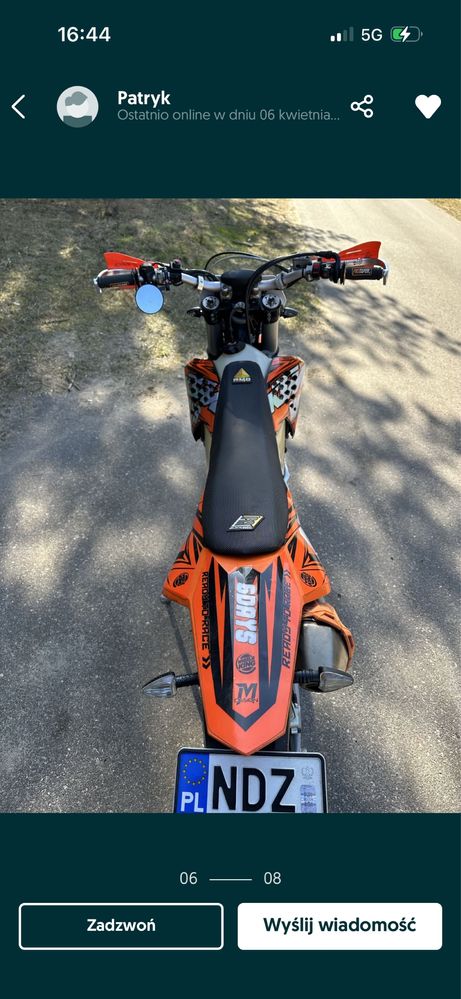KTM Exc 450 supermoto