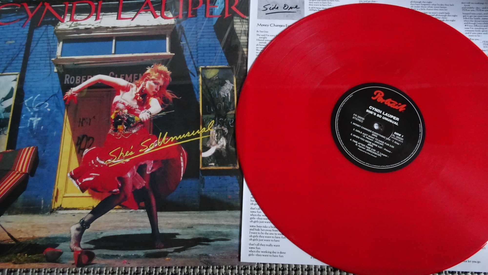 Winyl  Cyndi Lauper -She`s So Unusual(Kolor  czerwony płyty)