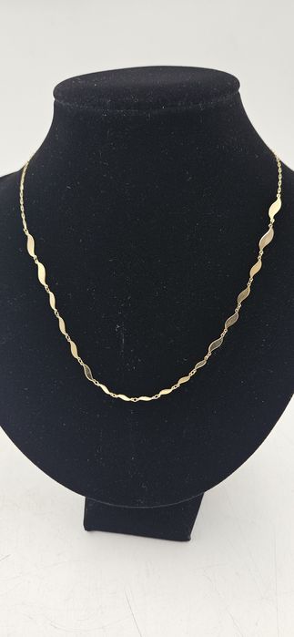 Złoty naszyjnik z dekoracyjnymi ogniwami 585 GOLD MONEY