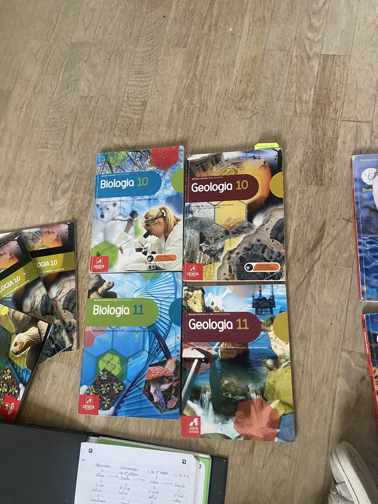 manuais escolares biologia e geologia A secundario e livros de exmaes