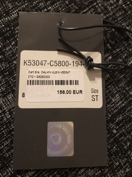 Mala Senhora Calvin Klein Preta com logótipo estampado