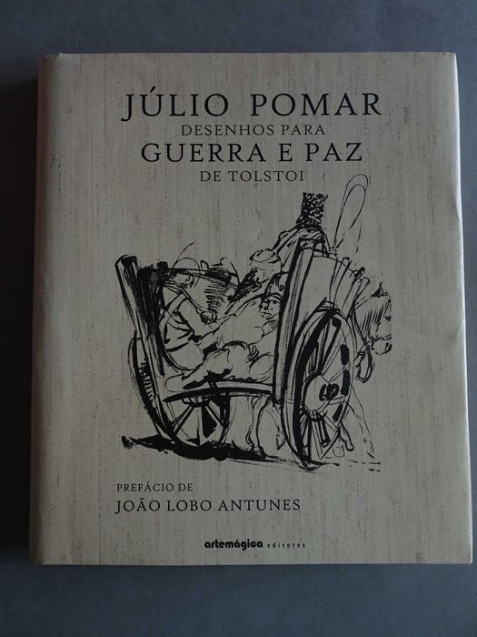 Livro Júlio Pomar Desenhos para Guerra e Paz de Tolstoi
