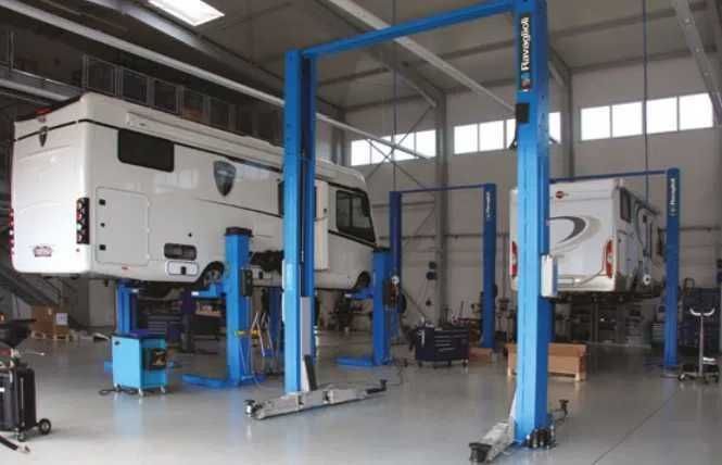 NOWY podnośnik 2-kolumnowy łączony górą RAVAGLIOLI KPH370.70 7T ITALY