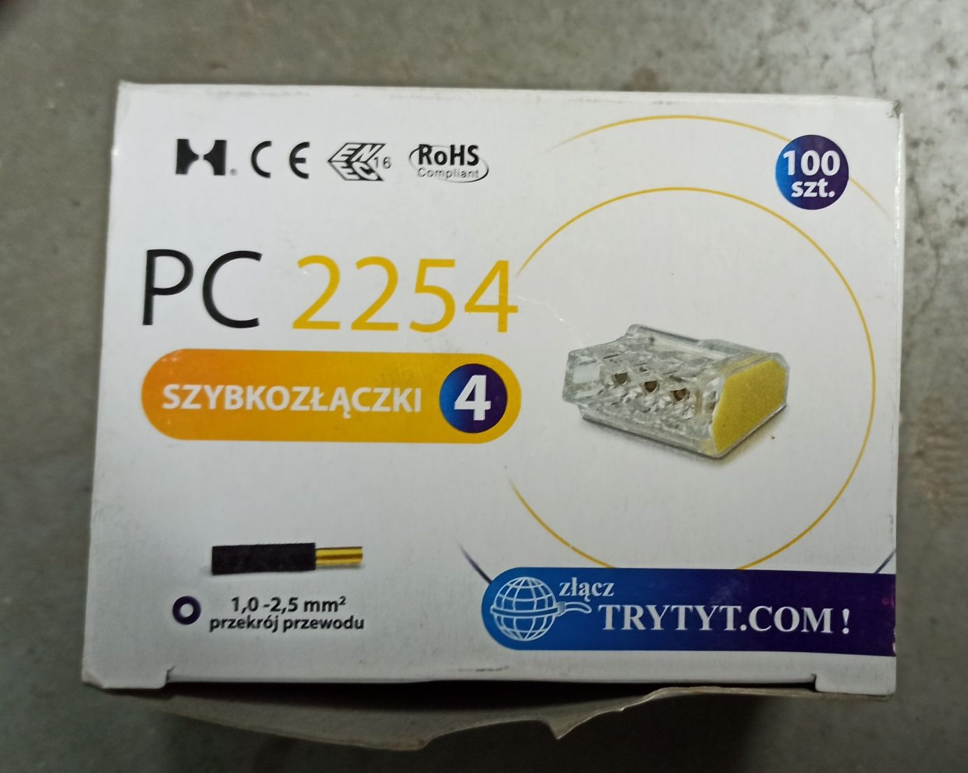 Wago szybkozłączka PC2254