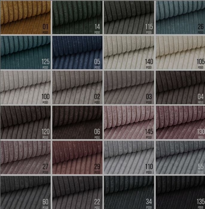 Kanapa sztruks z funkcją spania I pojemnikiem