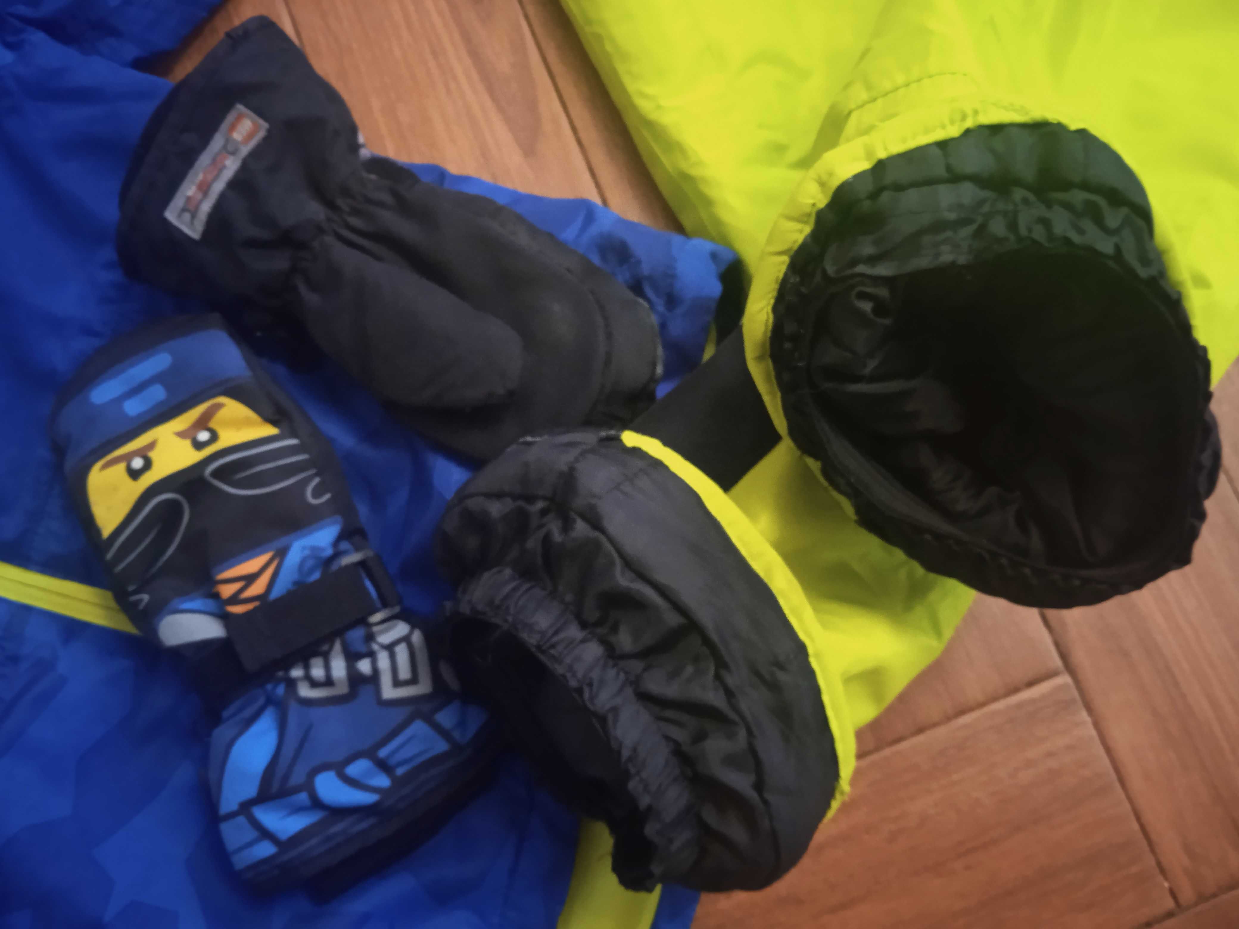CRIVIT kombinezon narciarski kurtka spodnie rękawice 116/122cm pączek