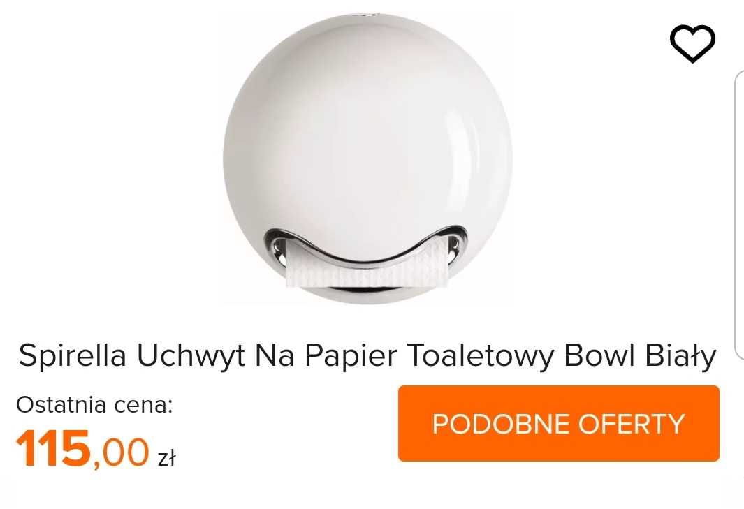 Uchwyt na papier toaletowy