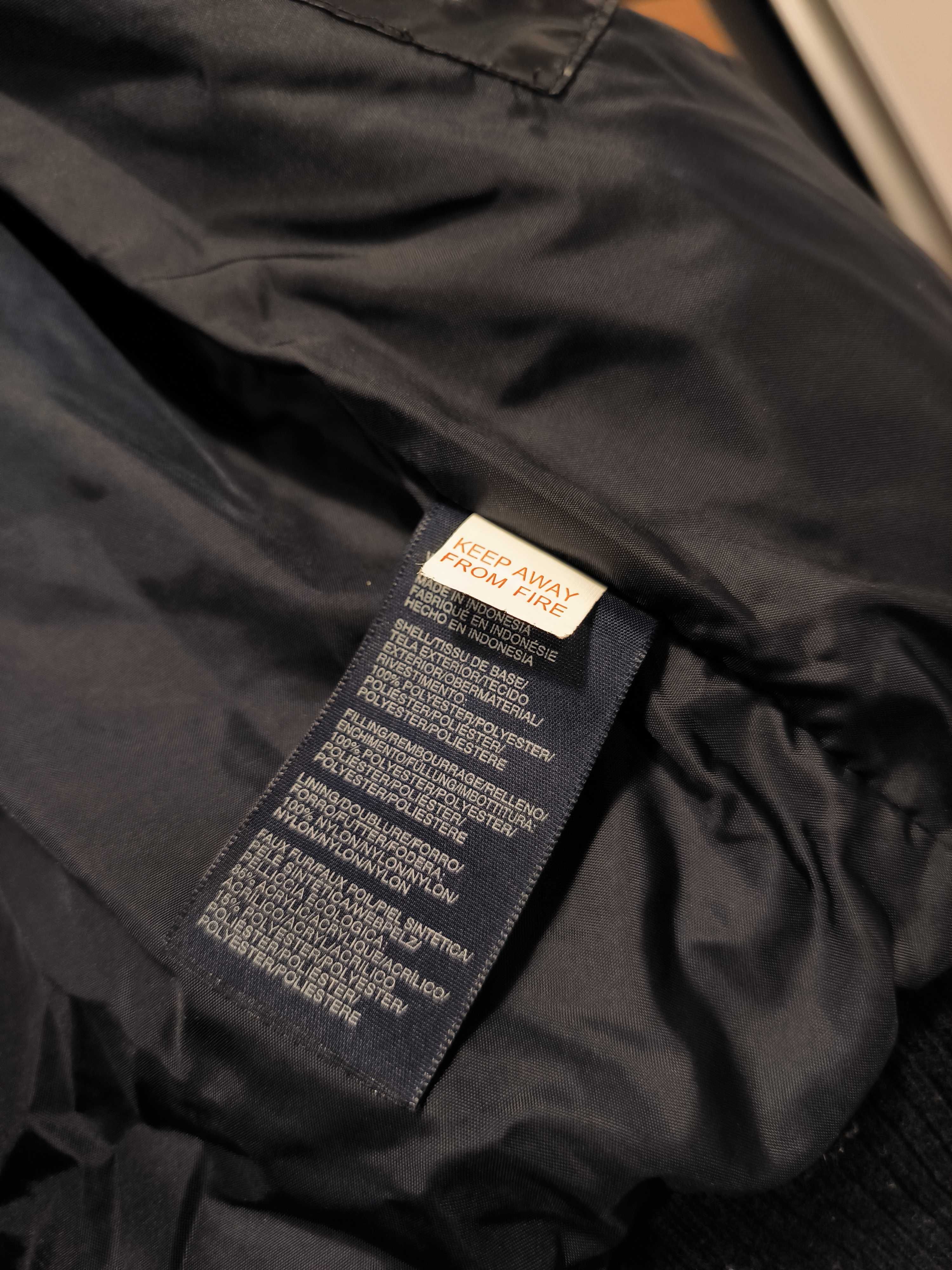 Bezrękawnik Puchowy Zimowy Tommy Hilfiger Kamizelka Duże Logo Ocieplan