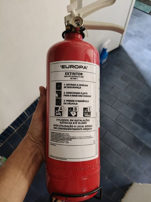 Extintor pó químico ABC 2 kg