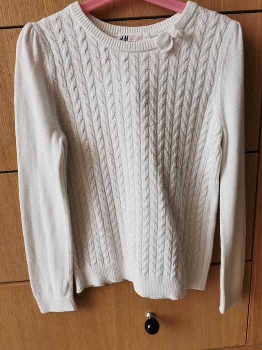 H&M 3 sweterki r.122/128 stan bdb