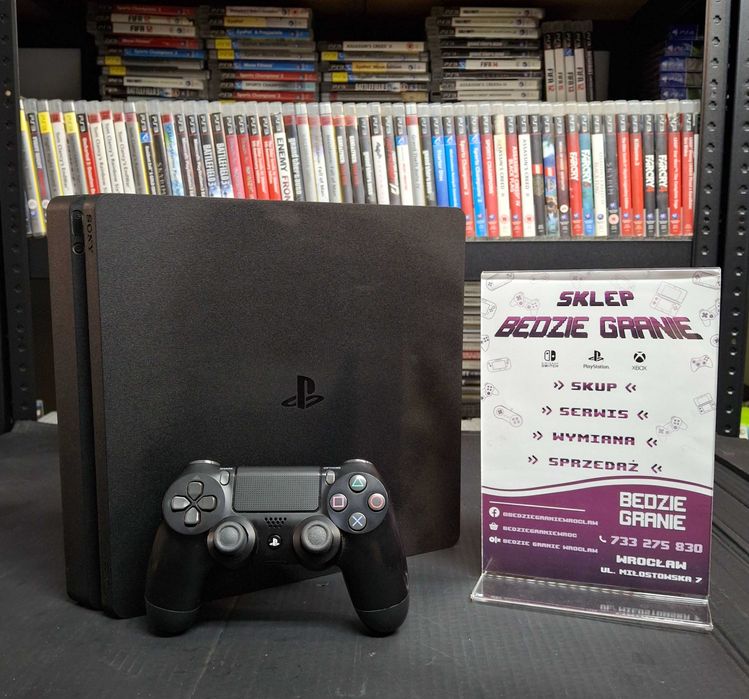 Konsola PlayStation 4 PS4 Slim - Sklep Będzie Granie Wrocław Psie Pole