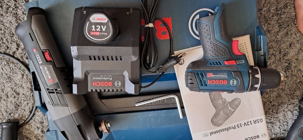 BOSCH GSR V12-15 +gba12v 2.0ah +gal 12v-40 Новий з Європи