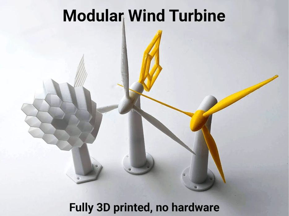 Mini Moinho de Vento Modular