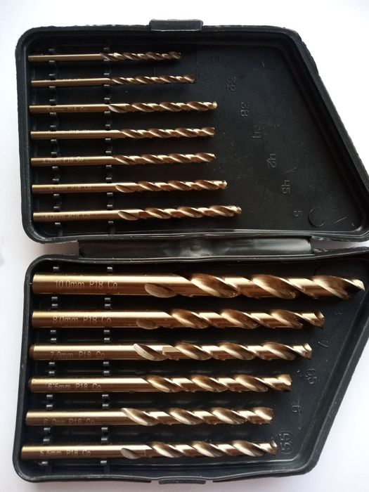 Набор сверла по нержавейке/металу (3-8 mm; 3-10 mm) P18 cobalt,P9,P6М5