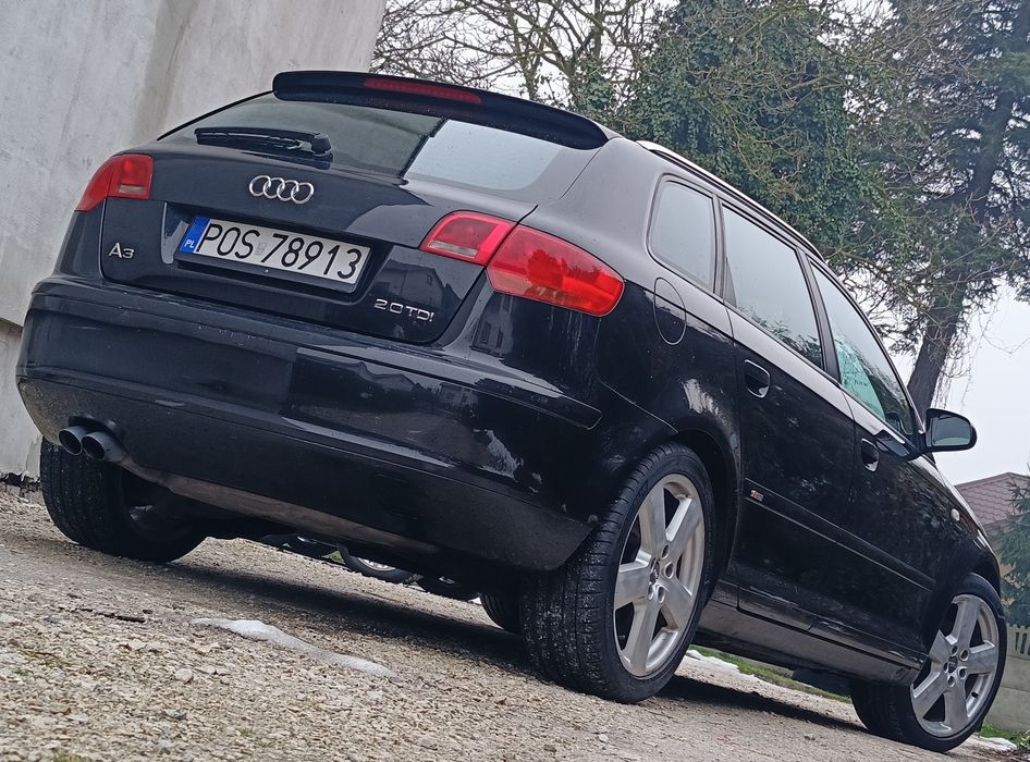 Audi A3. 2.0 TDI. S-Line . Panorama . Sportback.2006r. 140 HP. Alu .