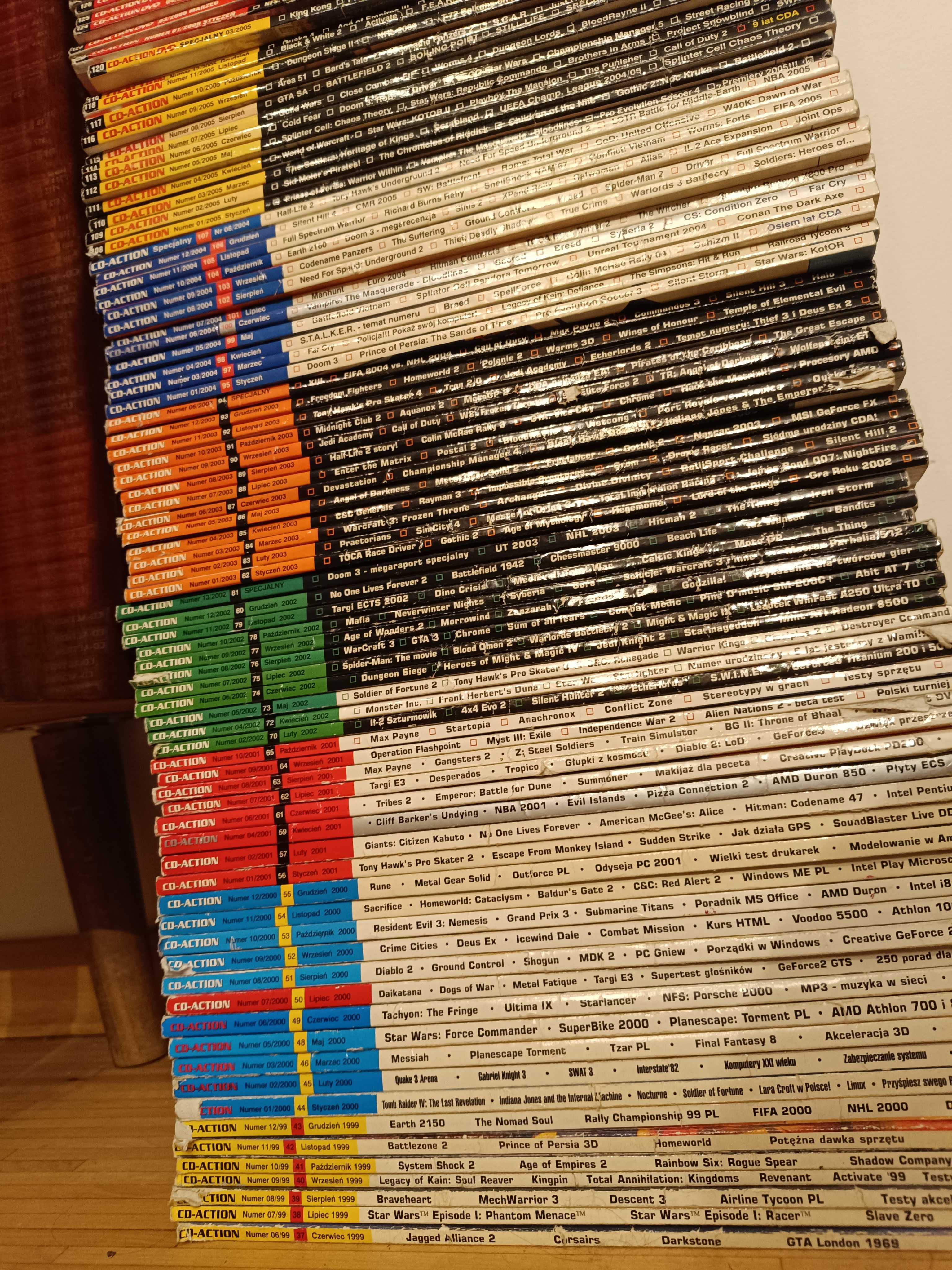CD Action ponad 150 numerów, głównie 1999 - 2013