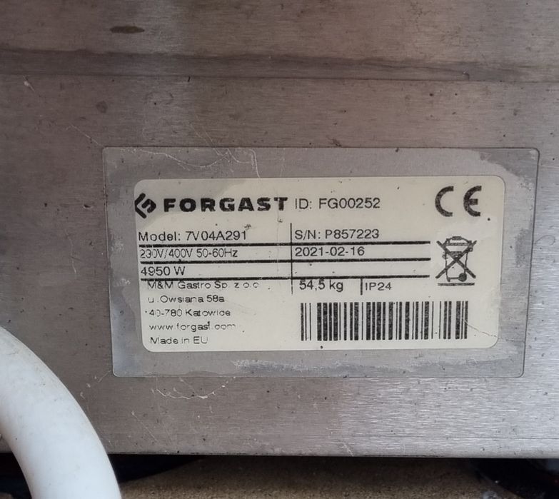 Zmywarka forgast 
Oferuję na sprzedaż