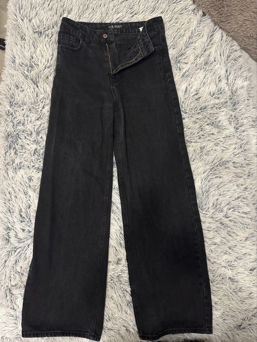 Джинси жіночі широкі, прямого крою, 36 розмір