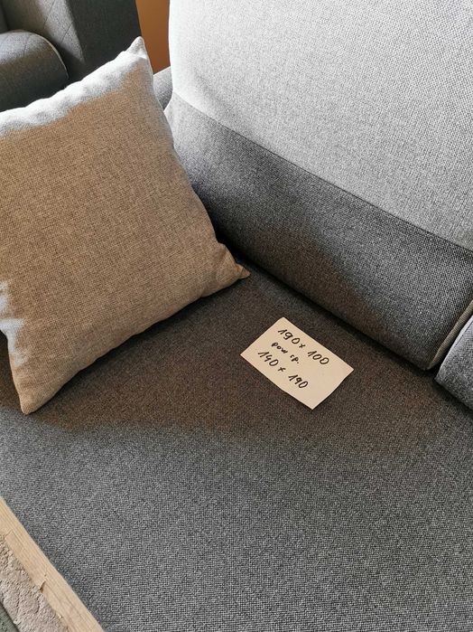 Szara sofa, kanapa, wersalka, wypoczynek