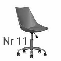 Nr 11 szare krzesło obrotowe / krzesło biurowe