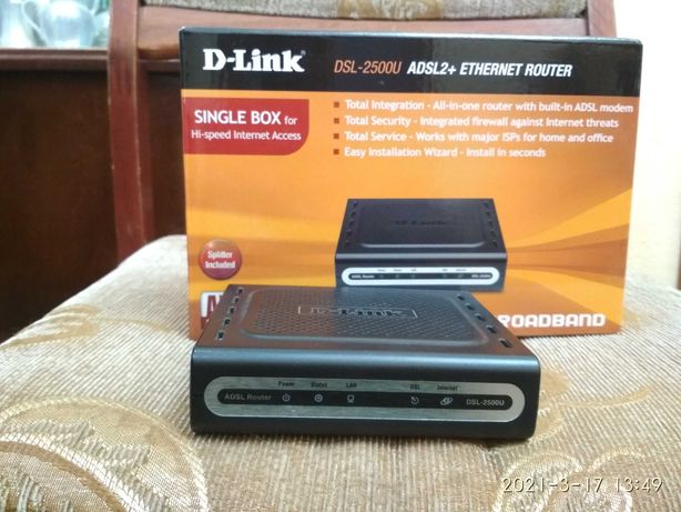 ADSL роутер D-Link DSL-2500U