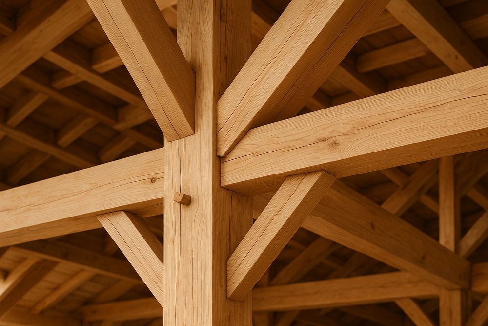 Więźba dachowa, deski szalunkowe, elementy na altanki