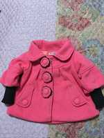 Детское кашемировое пальто для маленькой модницы