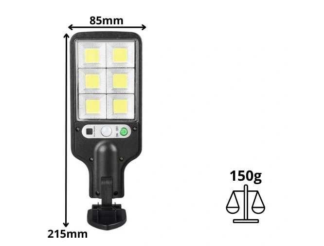 Lampa solarna led czujnik zmierzchu + pilot *DARMOWA DOSTAWA*