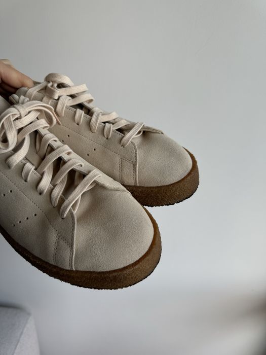 Stan Smith oryginalne beżowe buty skórzane zamszowe 46 2/3