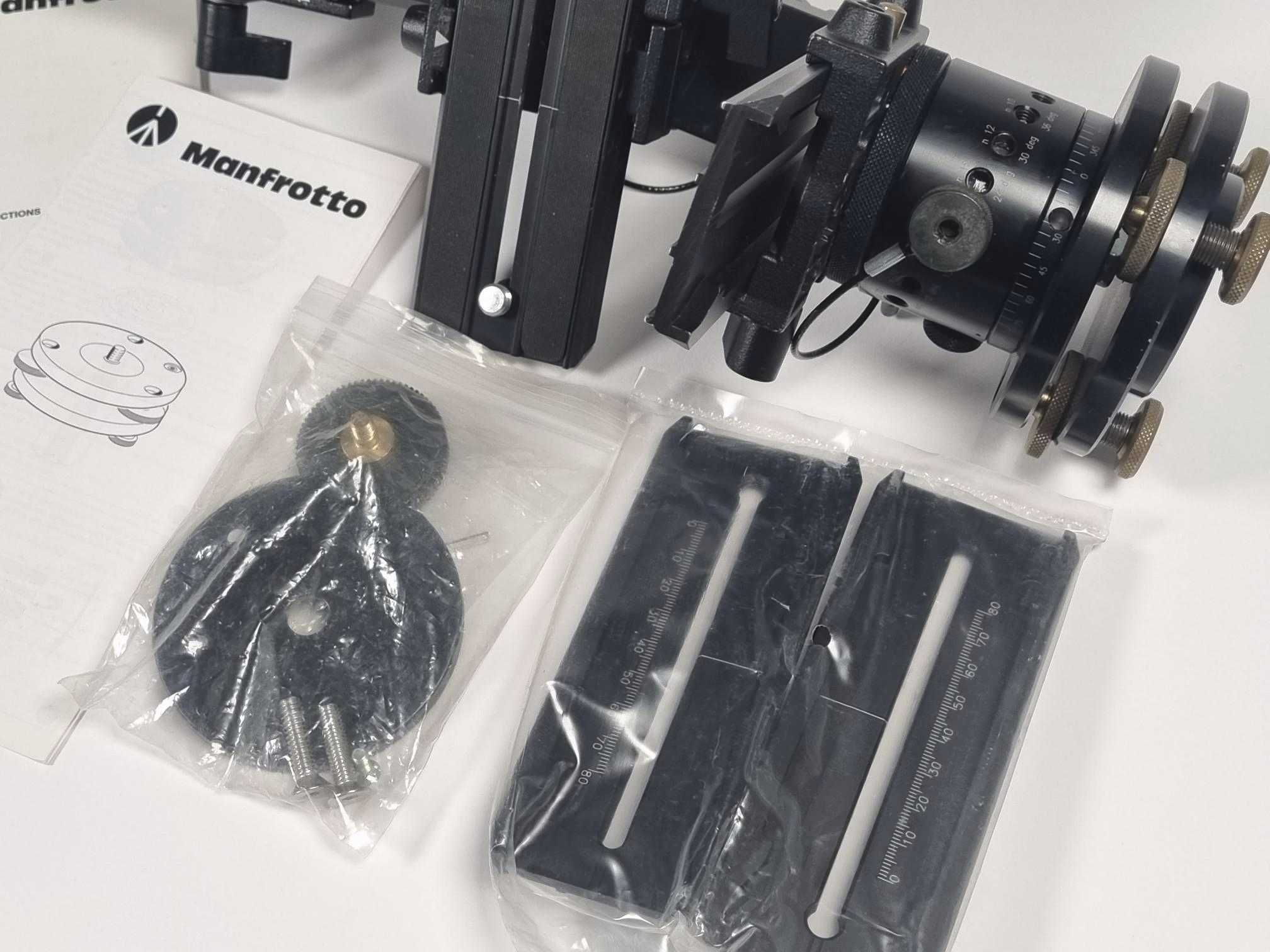 Manfrotto głowica MN 303 SPH + podstawa poziomująca MN 338