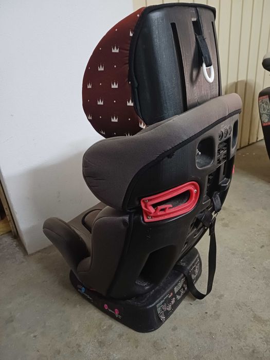 Cadeira auto Lorelli cinza e vermelha