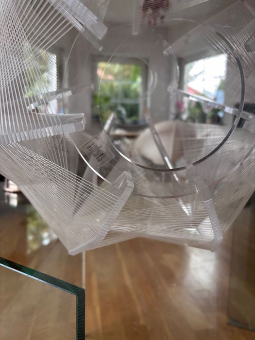 Sompex lampa sufitowa plexi space age vintage