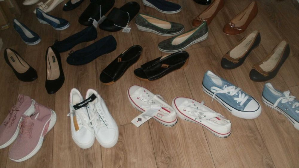 buty damskie, duży zestaw - nowe i używane