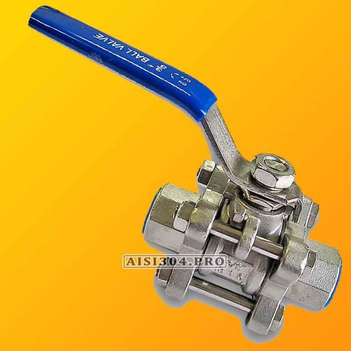 Кран нержавіючий розбірний муфтовий Ду 15 (1/2") AISI 304 | TRiNOX
