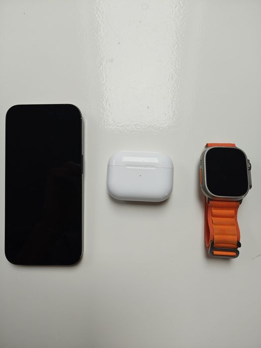 Zestaw: iPhone 14Pro, Apple watch Ultra 1, AirPods 2 pro