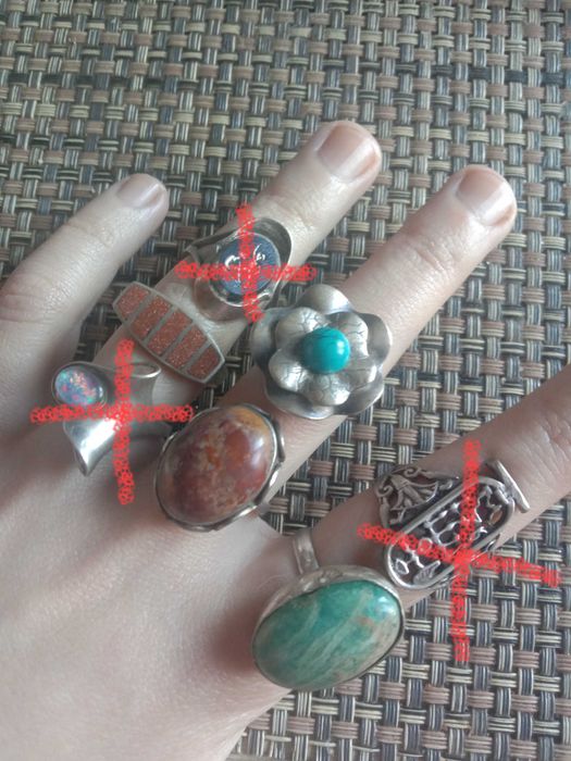 Кольцо серебро 17-19 р