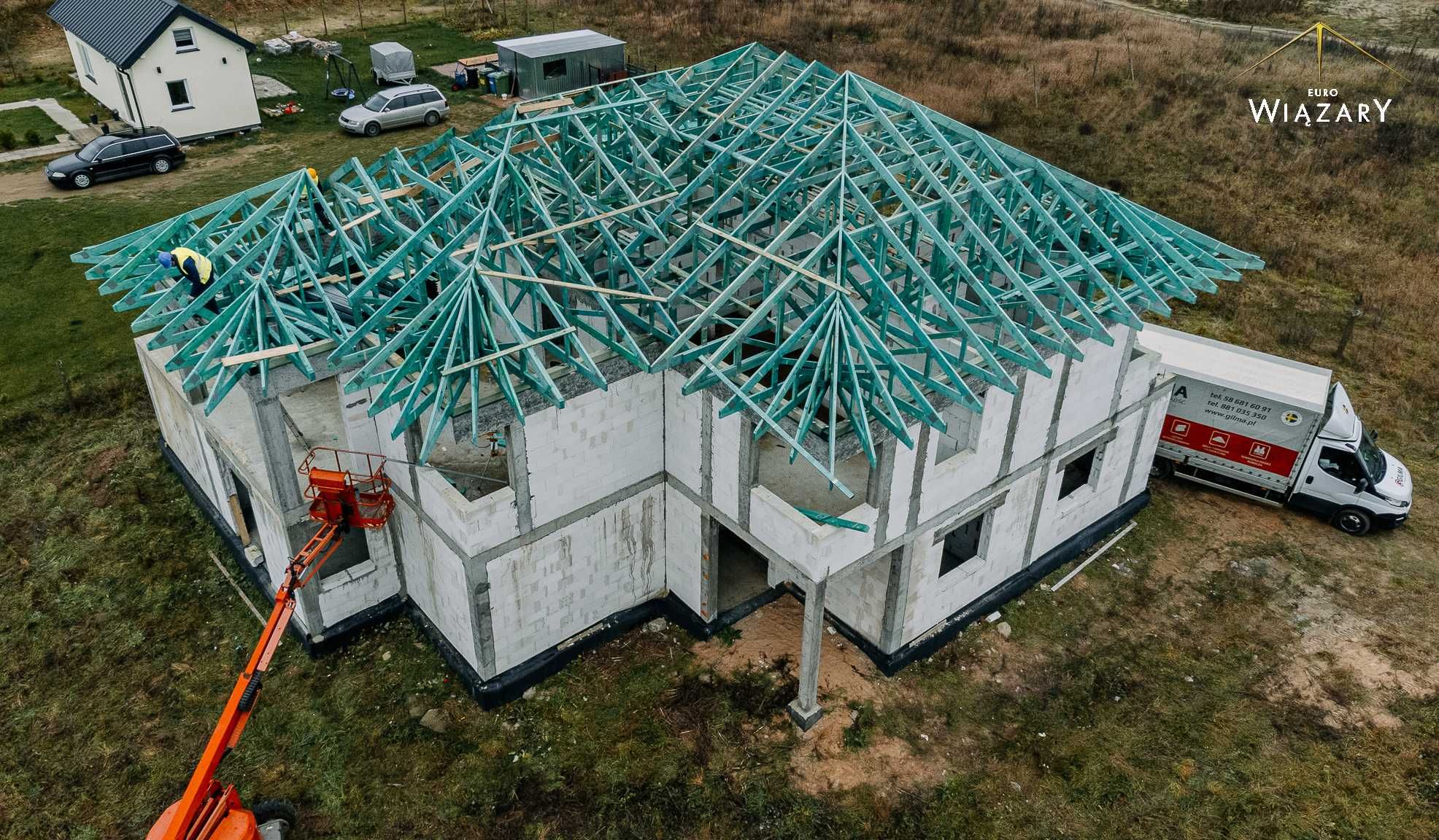 Gotowe wiązary dachowe. Projektowanie, produkcja, montaż!