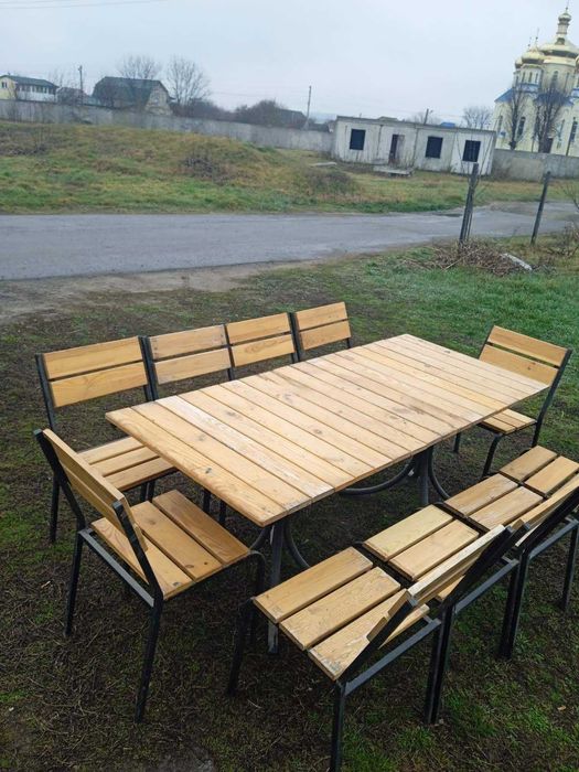 Вуличні меблі. Меблі для саду та літніх кафе. Стіл 160х80, 180х80