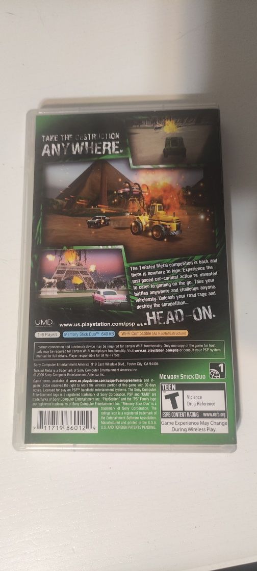 Twisted Metal - Head-On - Premierowa 3x -  PlayStation Portable / PSP