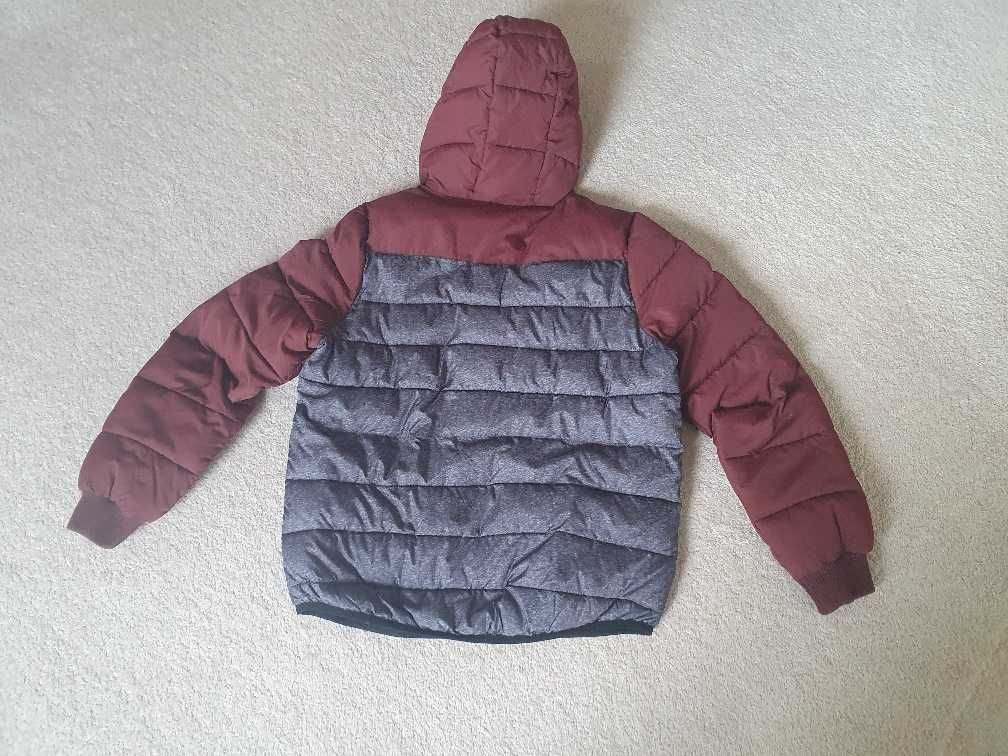 Kurtka Rip Curl 164 cm, szaro-bordowa, na 14 lat