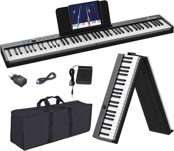 Składany Keyboard Pianino Fortepian z 88 Klawiszami MIDI Bluetooth
