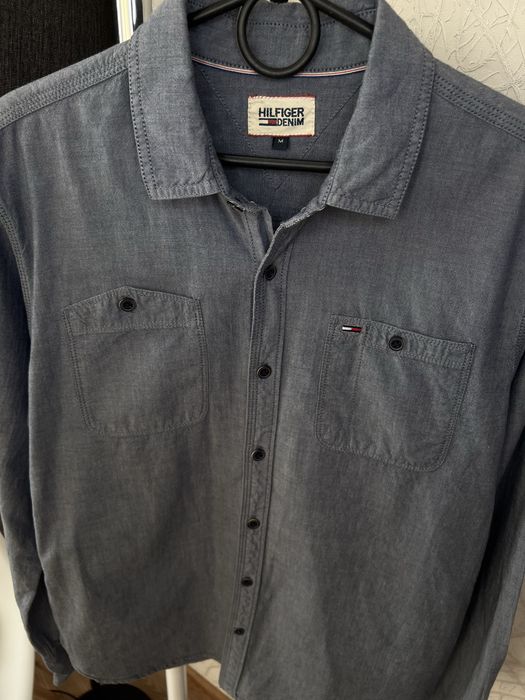 Сорочка Hilfiger Denim — сірий chambray, M