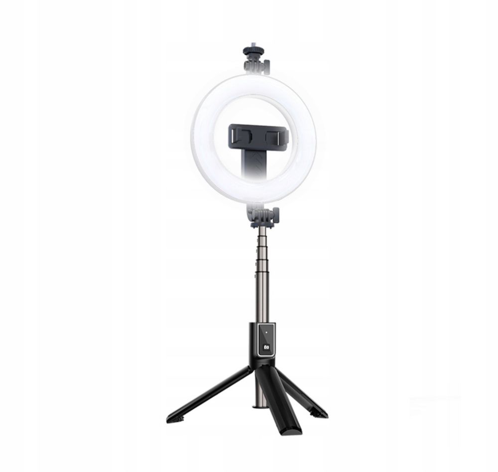 Selfie stick z lampa led XO bluetooth android iphone