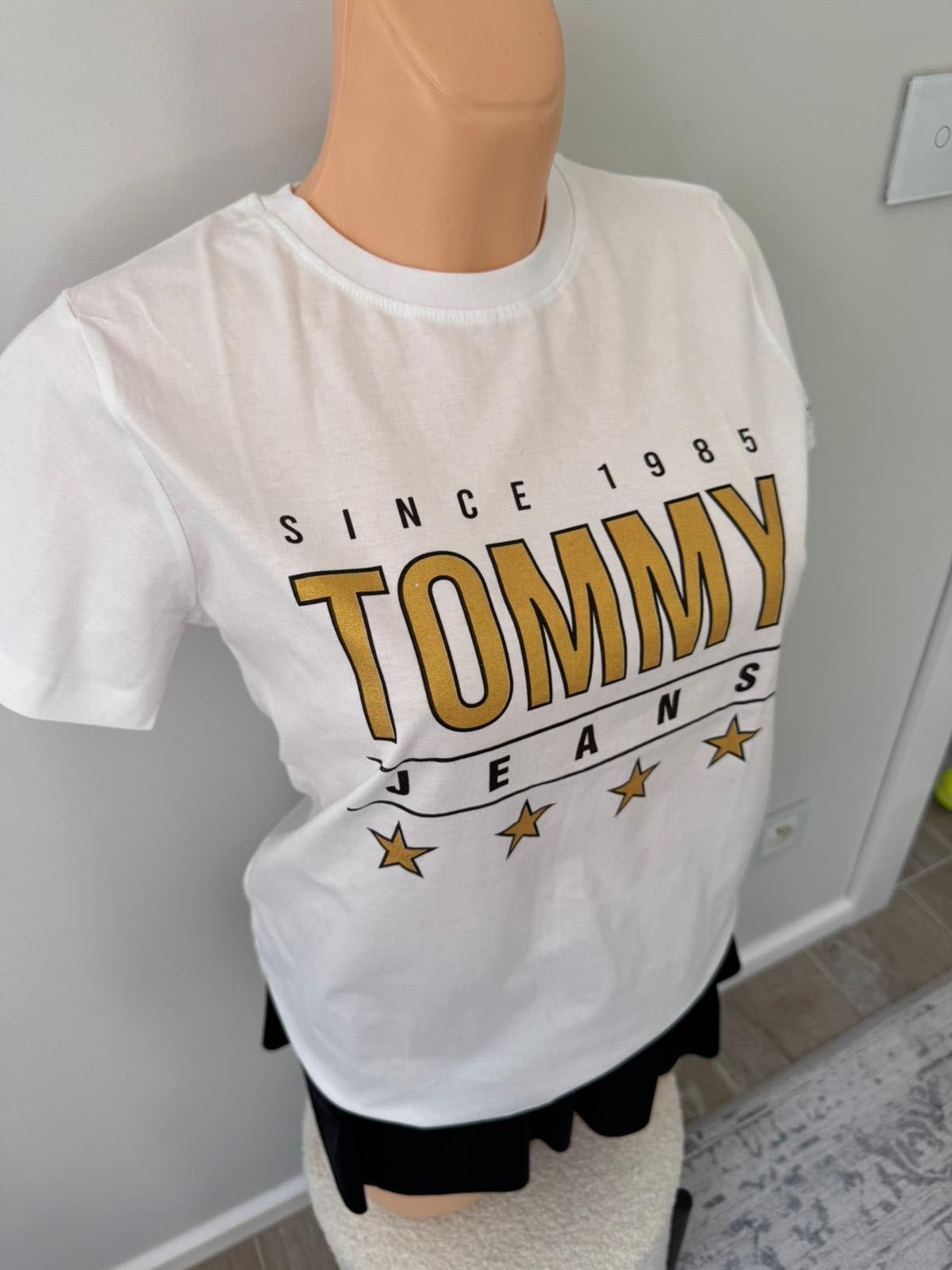 Nowa koszulka T-shirt damski TOMMY JEANS biała M