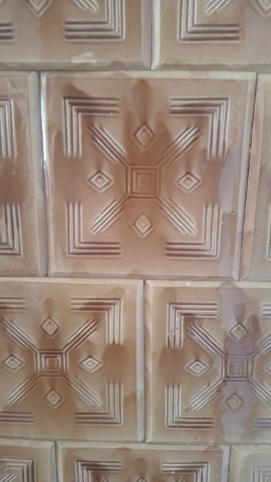 Piec kaflowy stary 170x75x54 cm jasno brązowy bardzo dobry stan