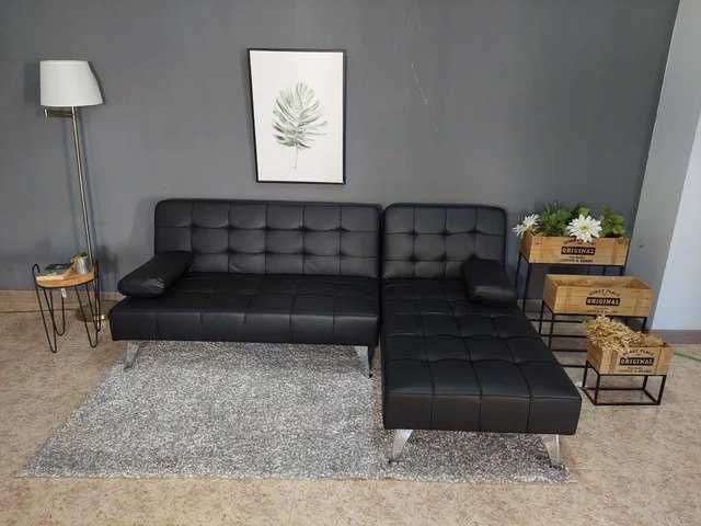 Novo sofá chaise longue preto - OFERTA ESPECIAL