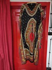 Śliczna nowa sukienka boho etno ponczo Indie XL