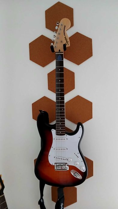 Guitarra Stratocaster+Suporte e saco