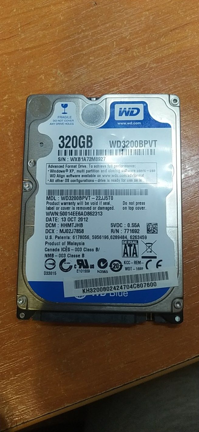 Жосткий диск ноутбука Hdd 2.5