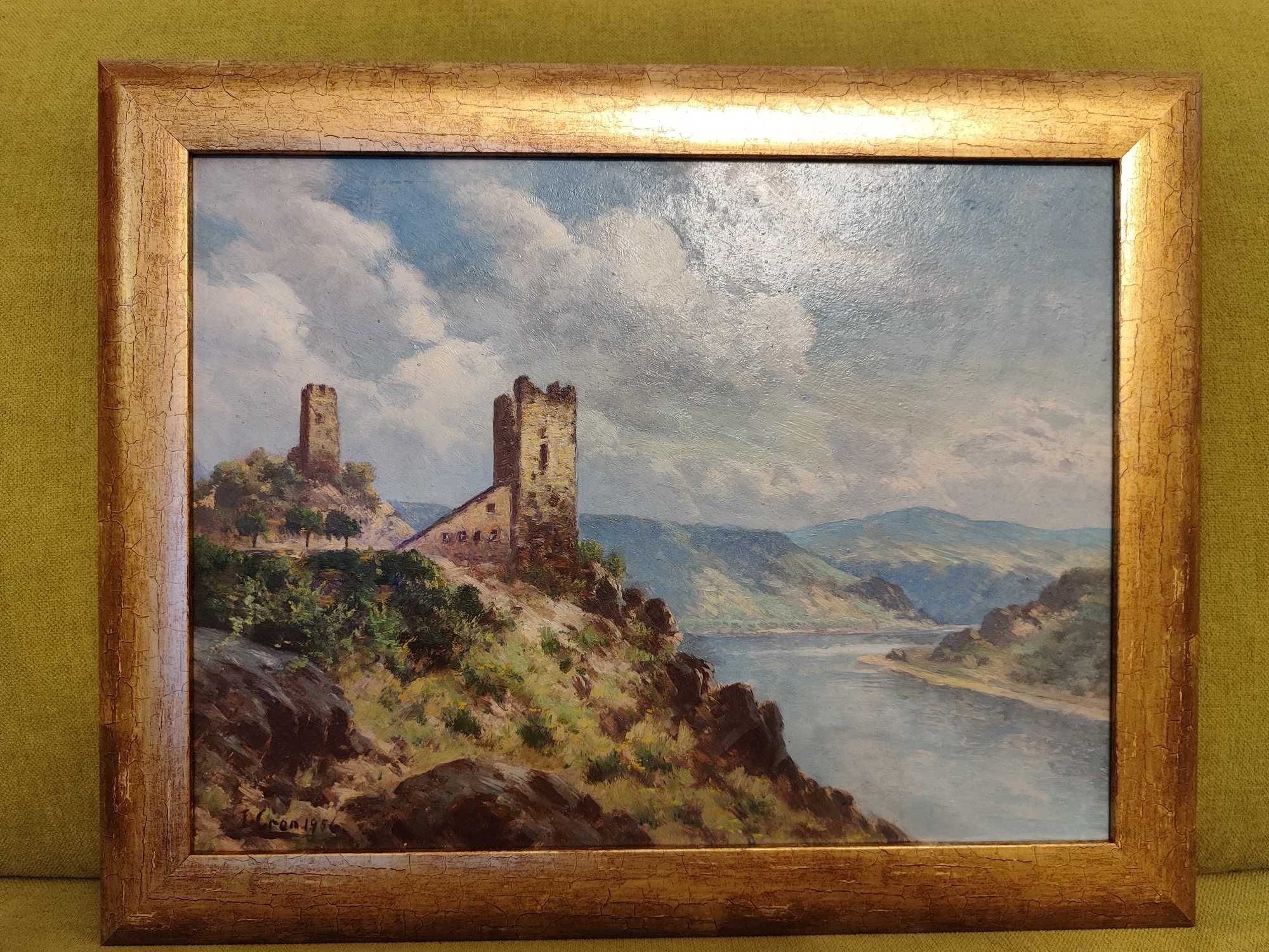 Obraz I. Cron 1956 zamek Gutenfels